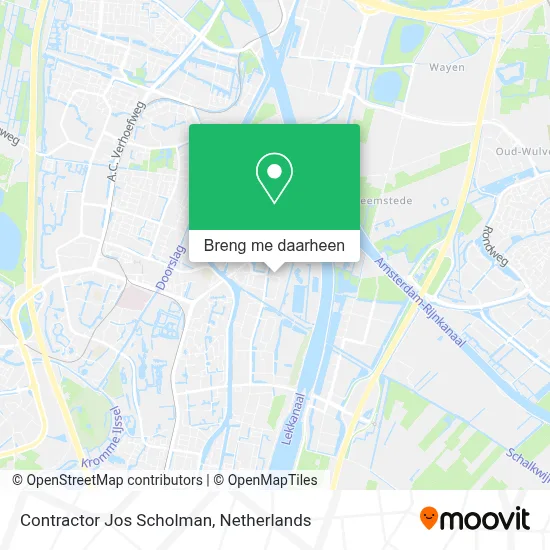 Contractor Jos Scholman kaart