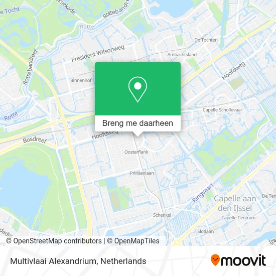 Multivlaai Alexandrium kaart
