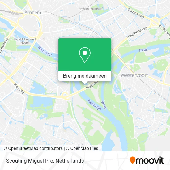 Scouting Miguel Pro kaart