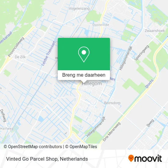 Vinted Go Parcel Shop kaart