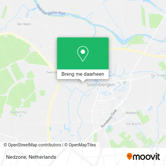 Nedzone kaart