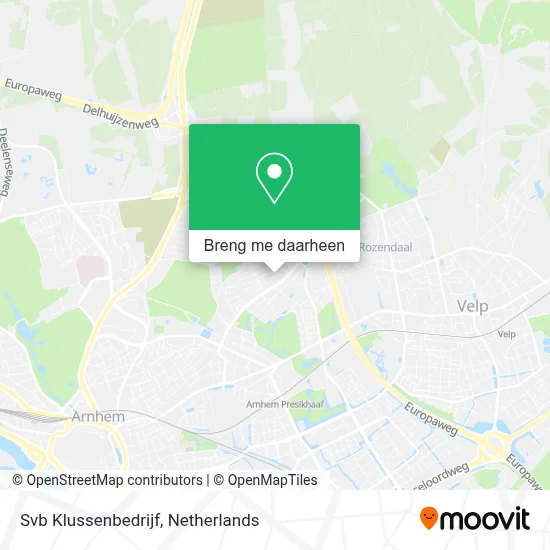 Svb Klussenbedrijf kaart