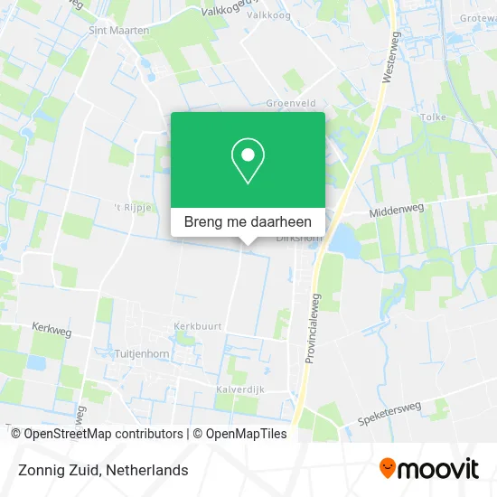 Zonnig Zuid kaart