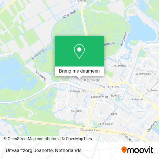 Uitvaartzorg Jeanette kaart