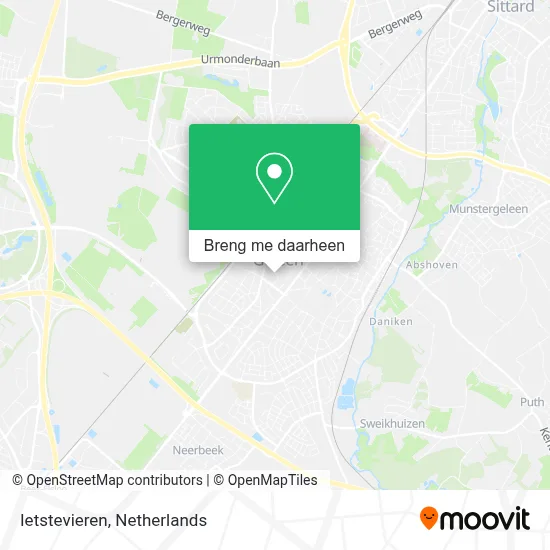 Ietstevieren kaart