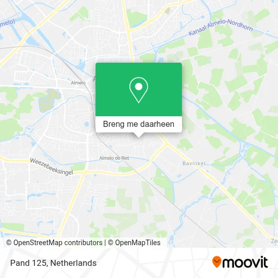 Pand 125 kaart