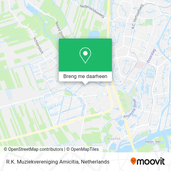 R.K. Muziekvereniging Amicitia kaart