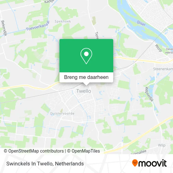 Swinckels In Twello kaart