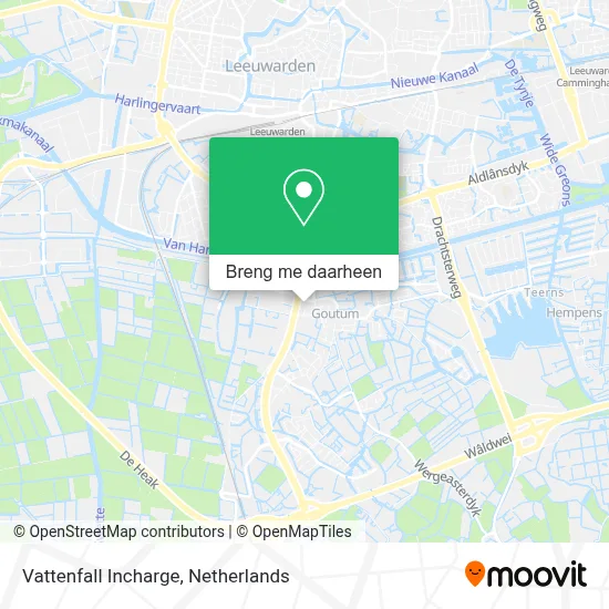 Vattenfall Incharge kaart