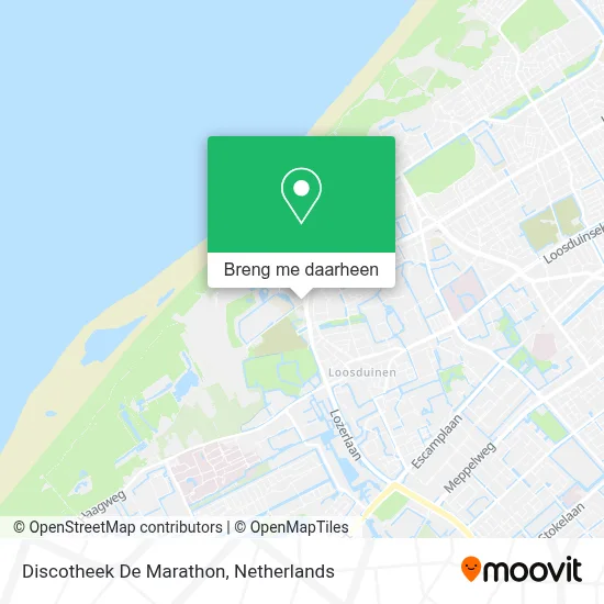 Discotheek De Marathon kaart