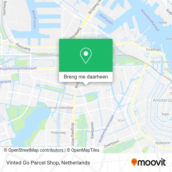 Vinted Go Parcel Shop kaart