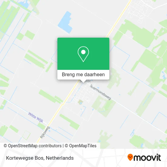 Kortewegse Bos kaart