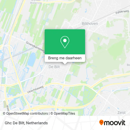 Ghc De Bilt kaart