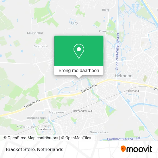 Bracket Store kaart