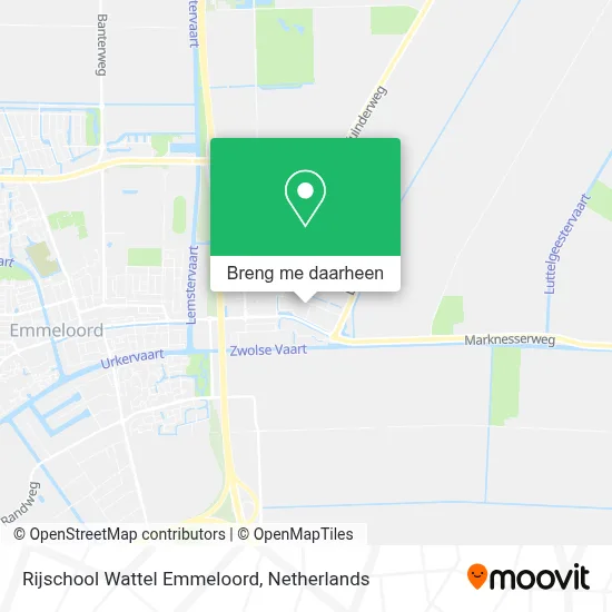 Rijschool Wattel Emmeloord kaart