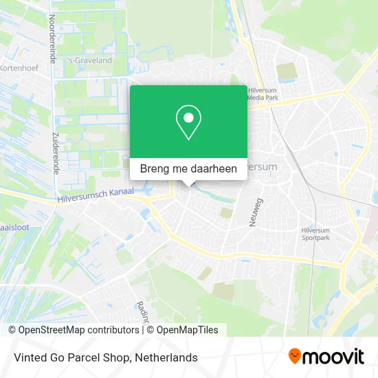 Vinted Go Parcel Shop kaart