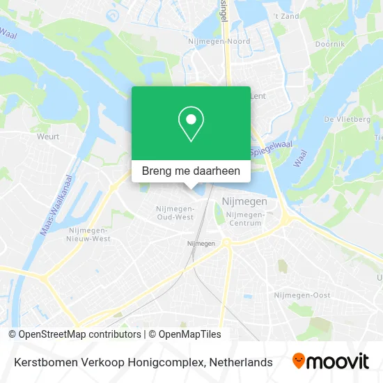 Kerstbomen Verkoop Honigcomplex kaart