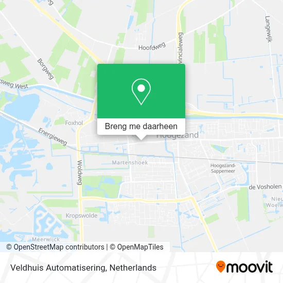 Veldhuis Automatisering kaart