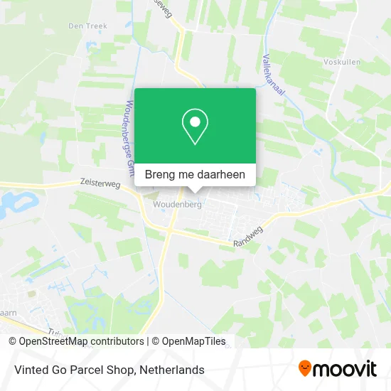 Vinted Go Parcel Shop kaart