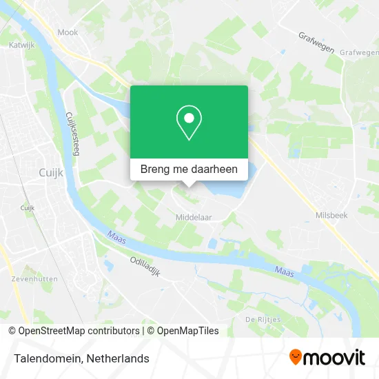 Talendomein kaart