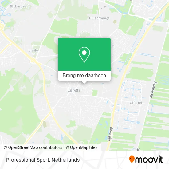 Professional Sport kaart