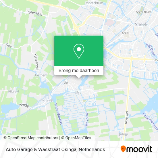 Auto Garage & Wasstraat Osinga kaart