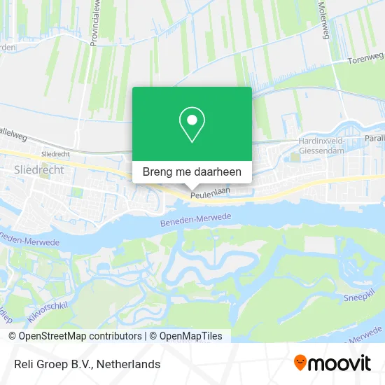 Reli Groep B.V. kaart