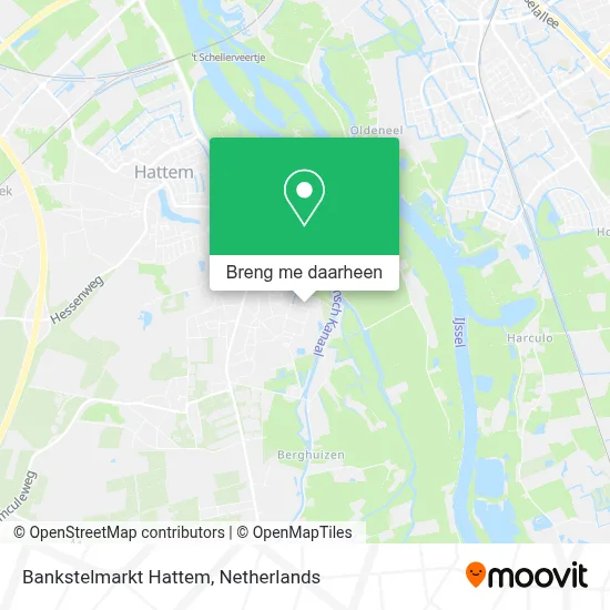 Bankstelmarkt Hattem kaart