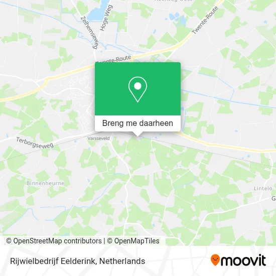 Rijwielbedrijf Eelderink kaart