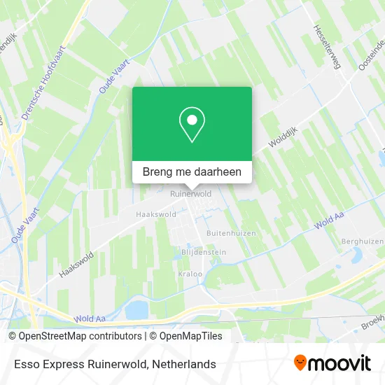 Esso Express Ruinerwold kaart