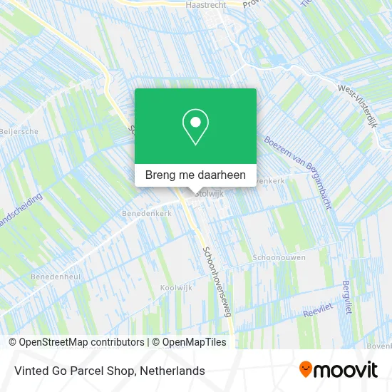 Vinted Go Parcel Shop kaart