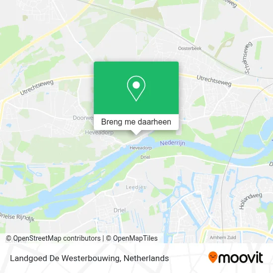 Landgoed De Westerbouwing kaart