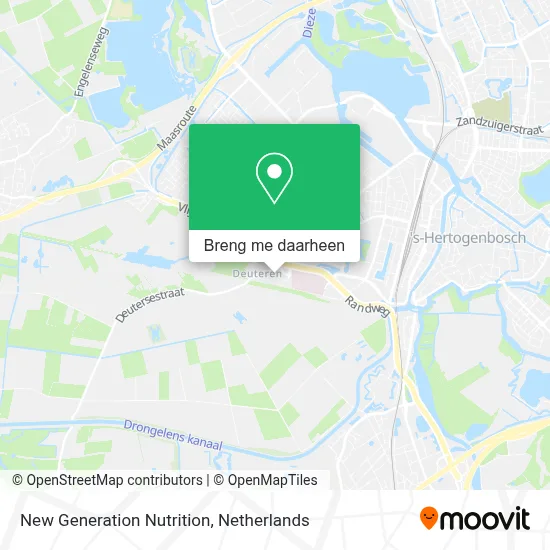 New Generation Nutrition kaart