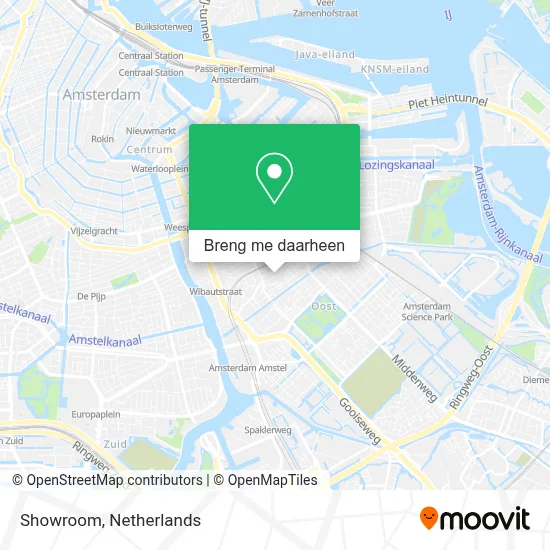 Showroom kaart