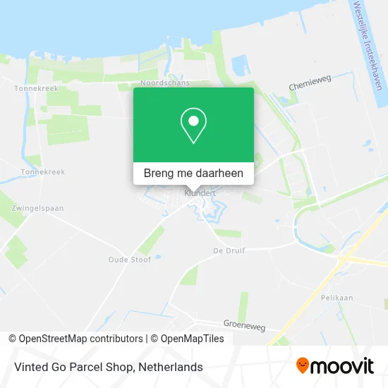 Vinted Go Parcel Shop kaart