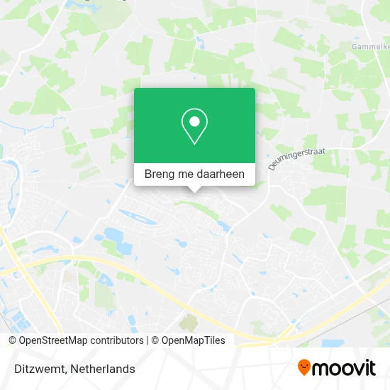 Ditzwemt kaart