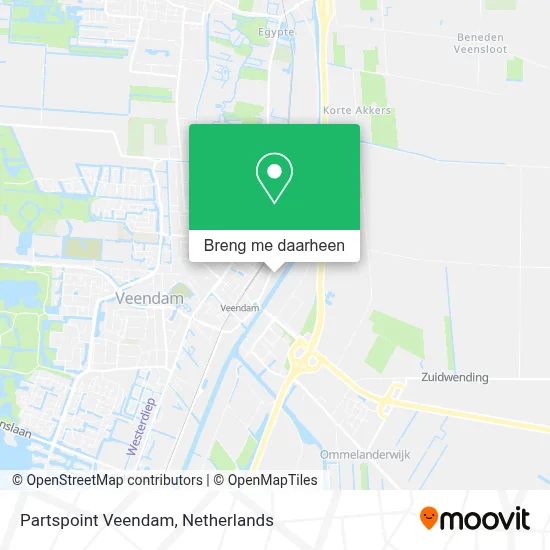 Partspoint Veendam kaart