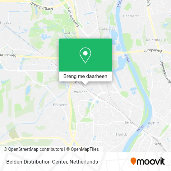 Belden Distribution Center kaart