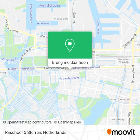 Rijschool 5 Sterren kaart
