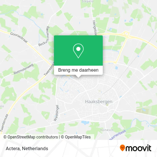Actera kaart