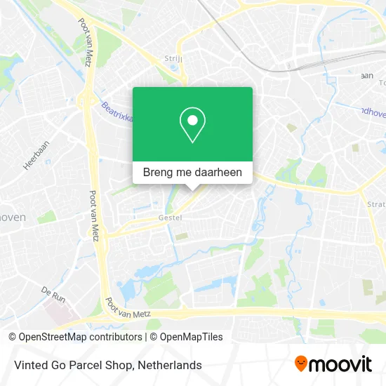 Vinted Go Parcel Shop kaart