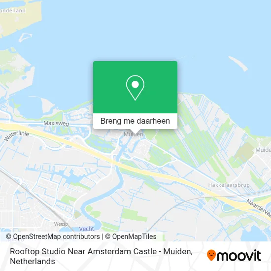Rooftop Studio Near Amsterdam Castle - Muiden kaart
