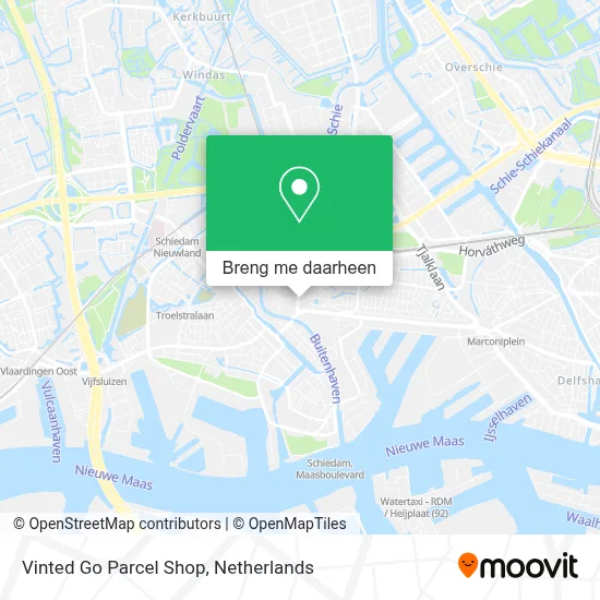 Vinted Go Parcel Shop kaart