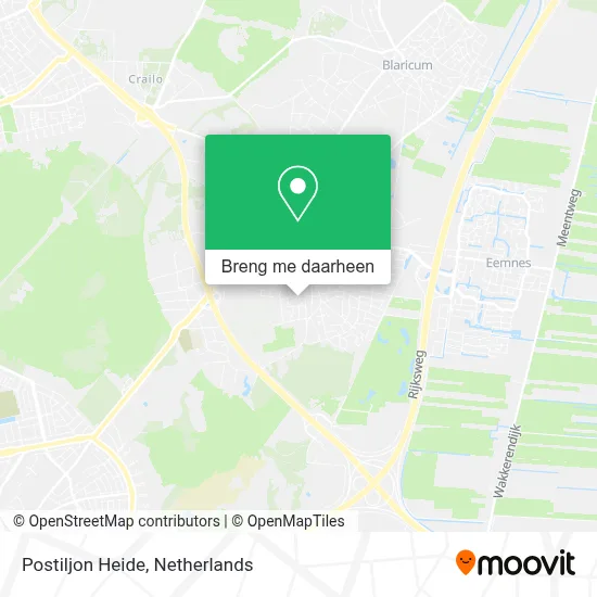 Postiljon Heide kaart