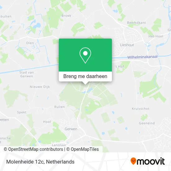Molenheide 12c kaart