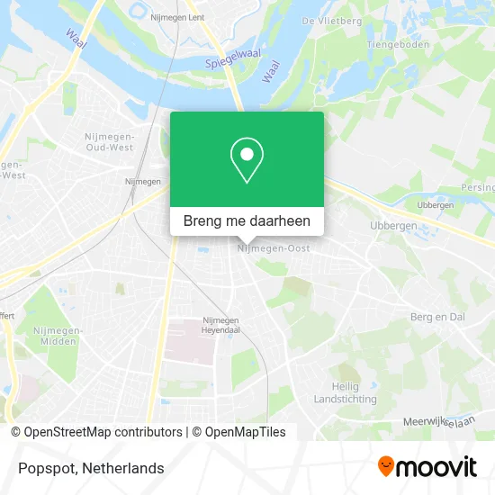 Popspot kaart