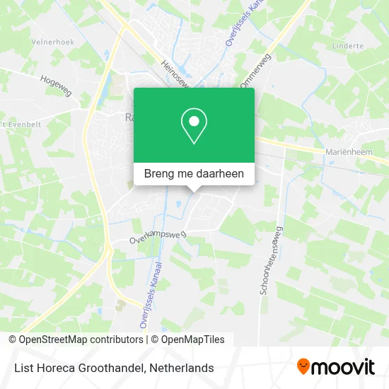 List Horeca Groothandel kaart
