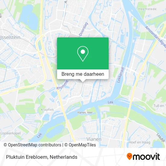 Pluktuin Erebloem kaart