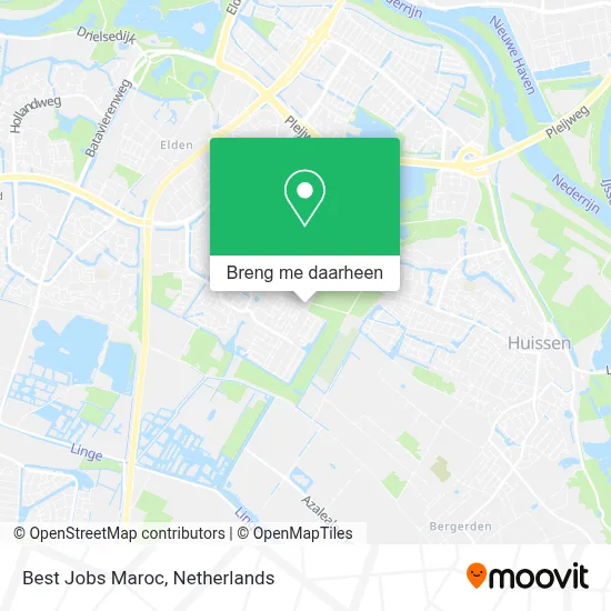 Best Jobs Maroc kaart