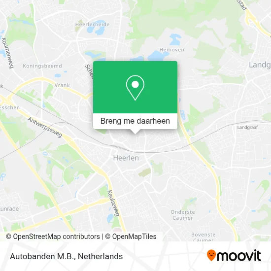 Autobanden M.B. kaart